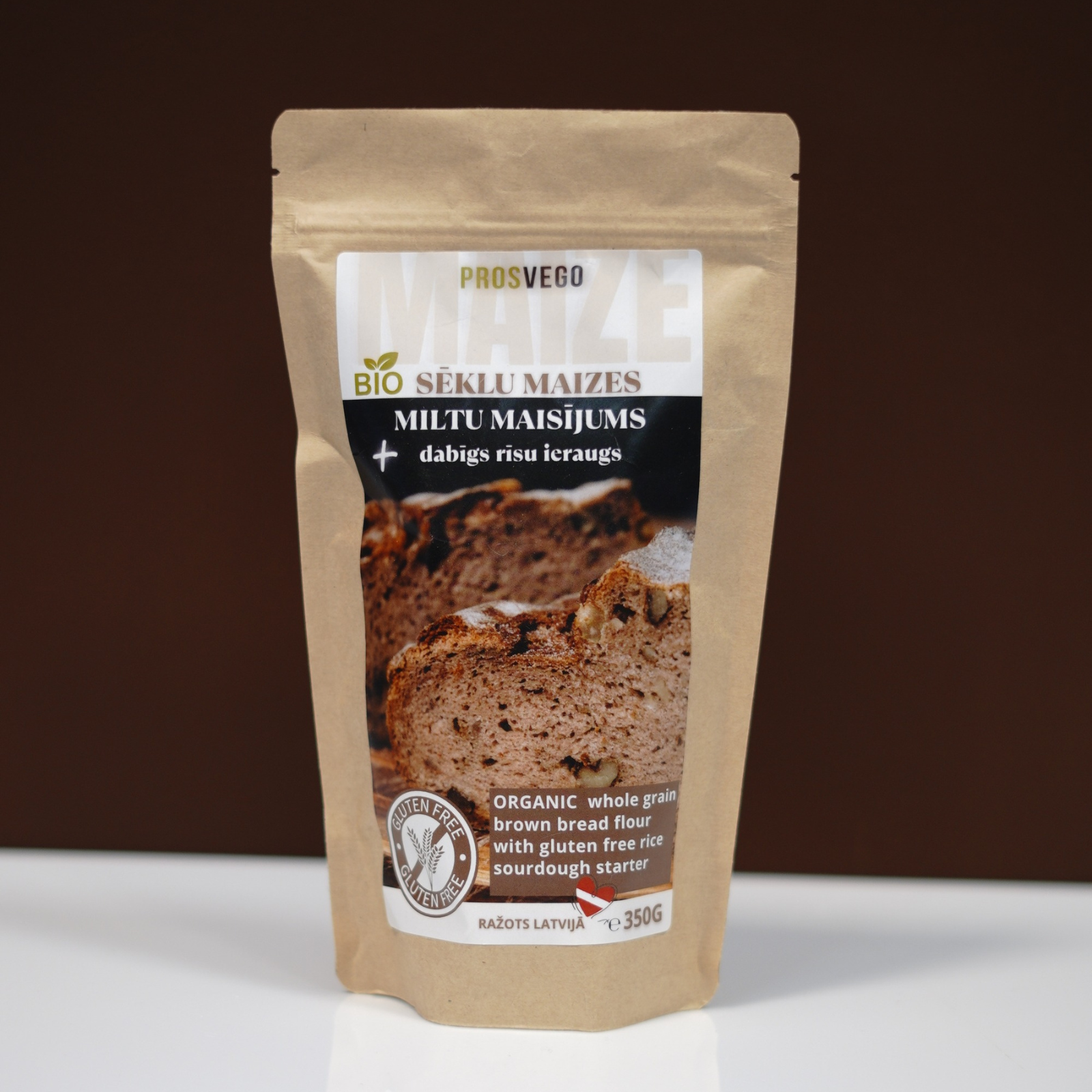 BIO Tumšās sēklu maizes miltu maisījums ar ieraugu